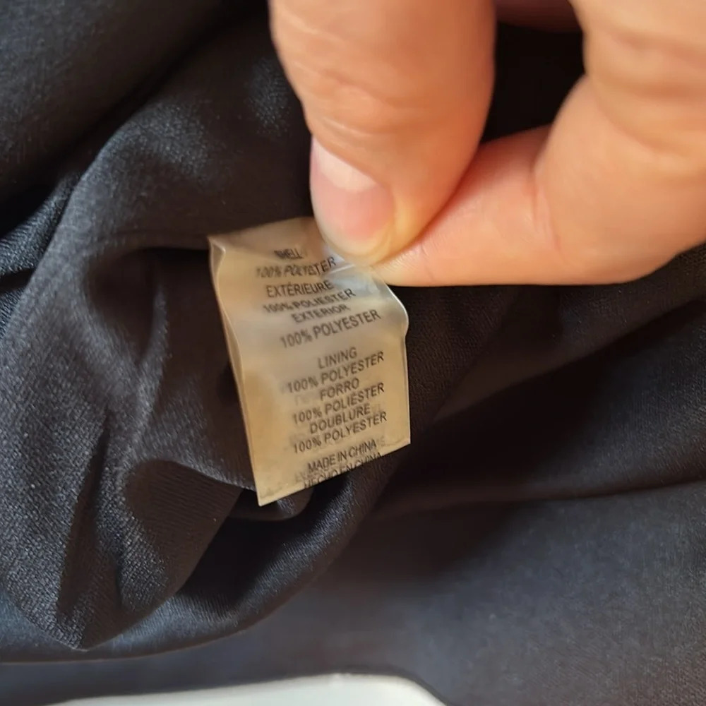 VINCE CAMUTO Black and Silver Striped Sequin Formal Dress - Picture 5 of 6